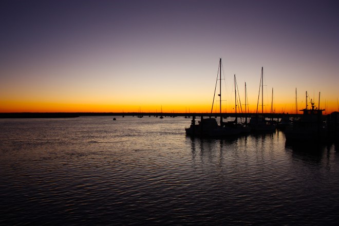 Shrimp Boats at Dusk